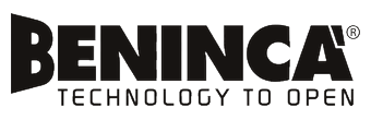 Logo de Beninca, marca distribuida por Automaticas DS
