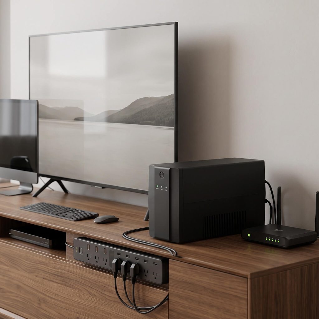 Habitación con equipos UPS de respaldo energético